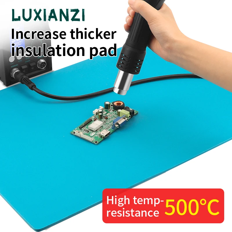 

LUXIANZI силиконовая паяльная подушка, настольный коврик для платформы для ремонта мобильного телефона, ПК, термостойкий теплоизоляционный коврик