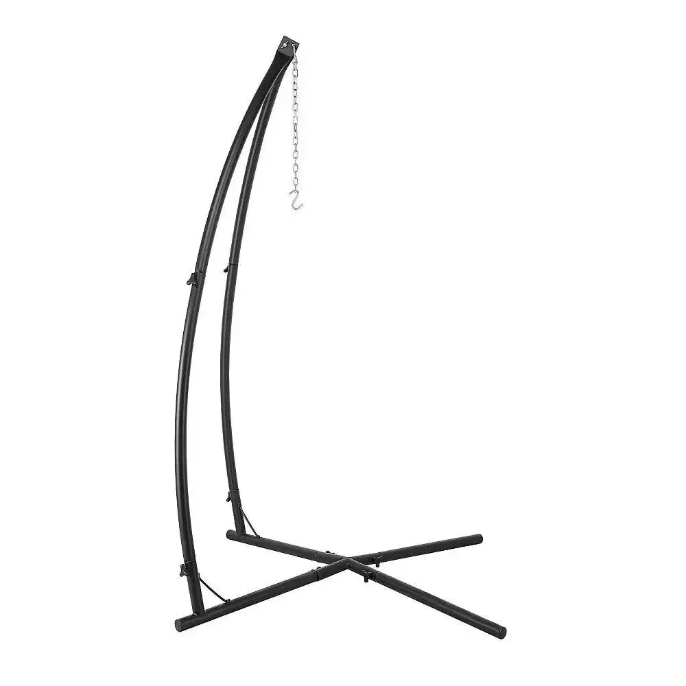 Zones fa-Hammock Chair Support Type C/X, Solid Steel Frame with Hook for Porch Swing, 210cm Adjustable Height