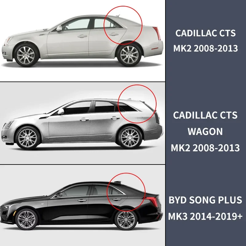 For CADILLAC CTS  2008-2019+ Car Window Visor Awning Shelters Windshield Side Window Rain Sun Shade Auto Accessories