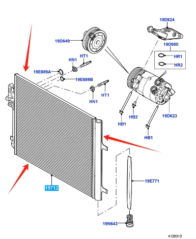 LR 070458 LR 034171 LR 023921 LR 000566 مكيف هواء لسيارة لاند روفر LR2 إيفوك ديسكفور RRE 2006-2024 #2