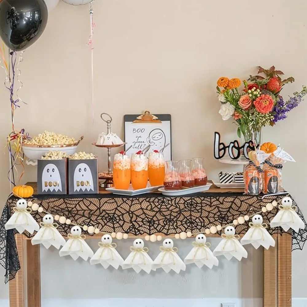 

Cute 84 inch Halloween Spooky Pentant Reusable Long Hanging Ghost String DIY Hallowee Hanging Decoration Festival