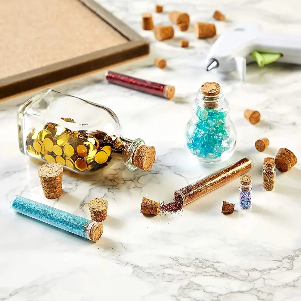 1pcs Wine Glass Bottle Stopper Kettle Pudding Container Cork Cap Burette Buret Tube Wood Lid