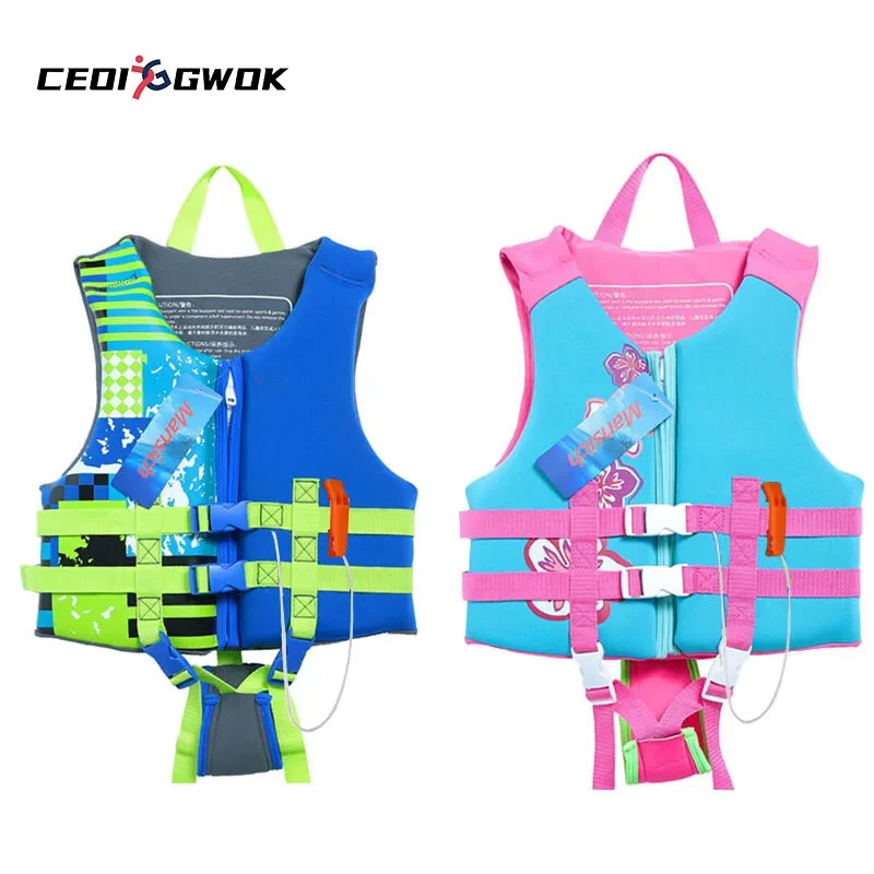 CEOI GWOK Rubber Children Safe Light Buoyancy Suit Life Jacket Swimming Development Dive EPE Buoyancy Suit Life Jackets