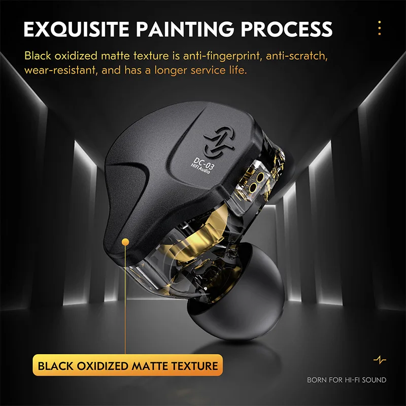 سماعات أذن CCZ سوناتا DC03 HiFi داخل الأذن 10 ثنائية مغناطيسية ديناميكية من من من من من من من من نوع 12pin-z سماعات رأس سلكية متوازنة عالية النقاء