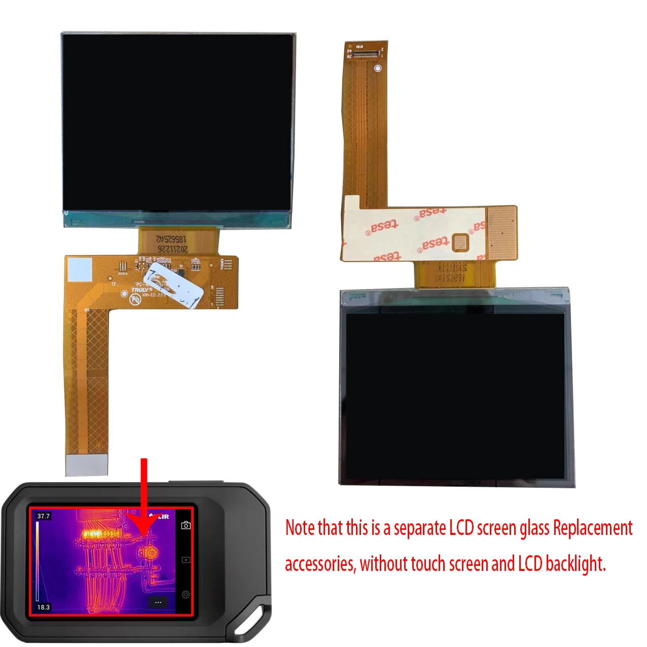 Original LCD Display For THERMAL IMAGER FLIR C5 Replacement accessories Without touch screen and backlight