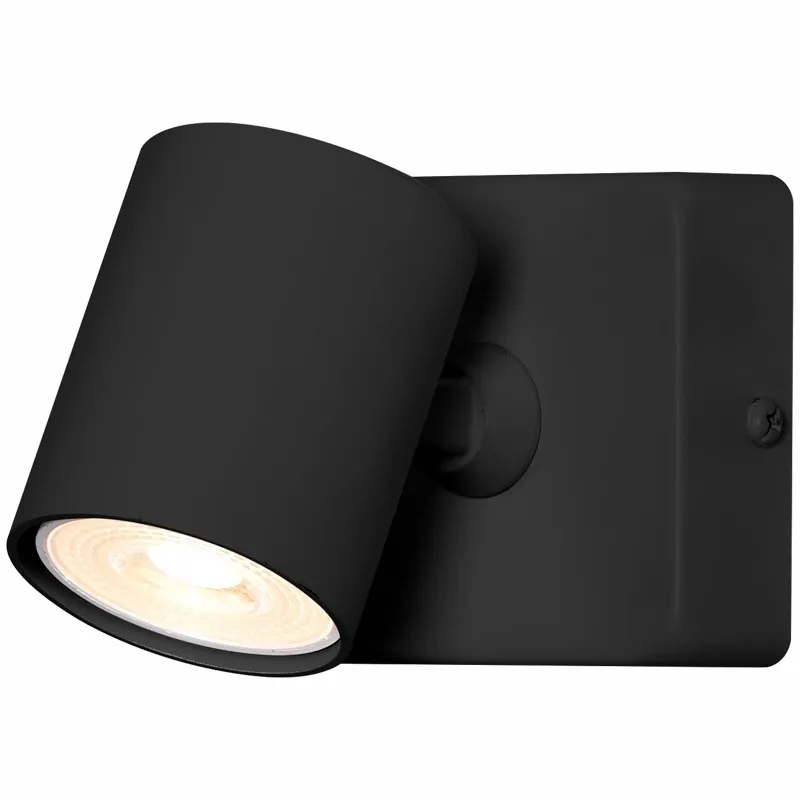 Lampada da parete a LED di ricambio Lampadina GU10 Faretto Lampada da lettura moderna semplice bBdroom accanto alle luci spot Colore bianco nero Foco