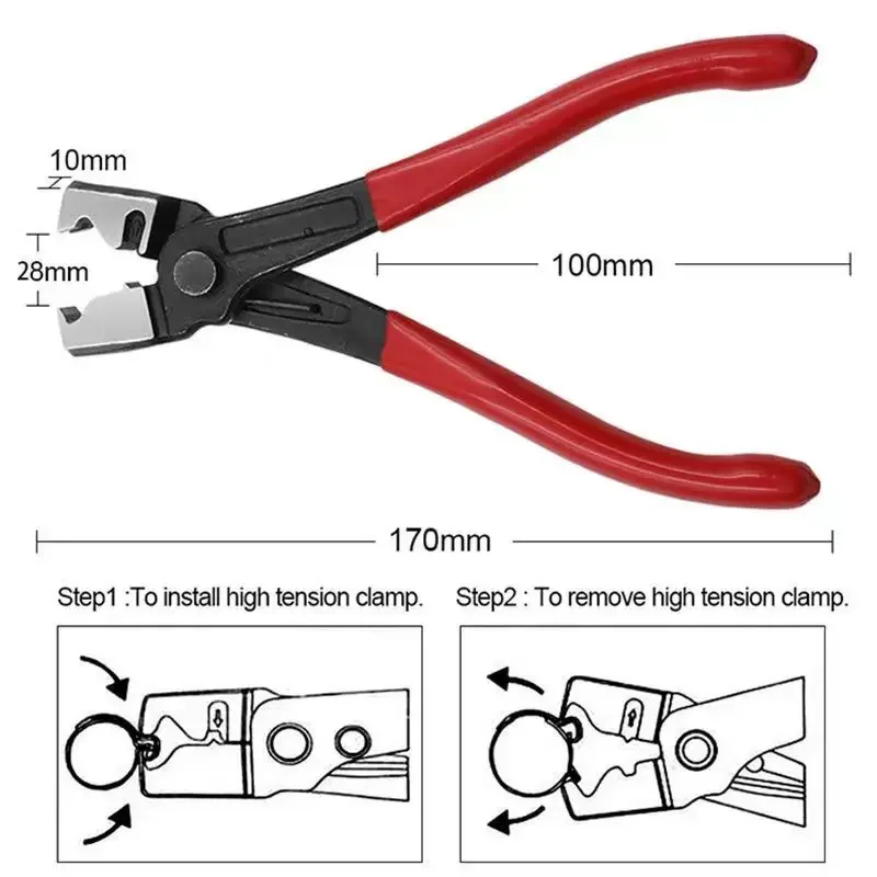 Dust Proof Tube Bundle Pliers Tiger Type Pliers Automobile Water Pipe Pliers Clamp Pliers Air Conditioning Pipe Removal Pliers C