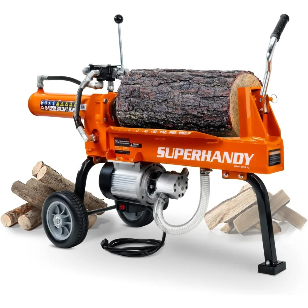 Log Splitter Portable Electric 14 Ton Rapid Auto Return Hydraulic Ram System Bucher Gear Pump 2.5eHP