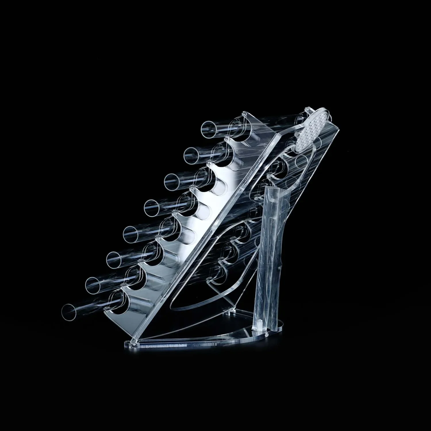 432Hz Professional Percussion Instrument 8 Pipe Note Clear Quartz Crystal Singing Harp with Aluminium Oxide Alloy Case - view 6