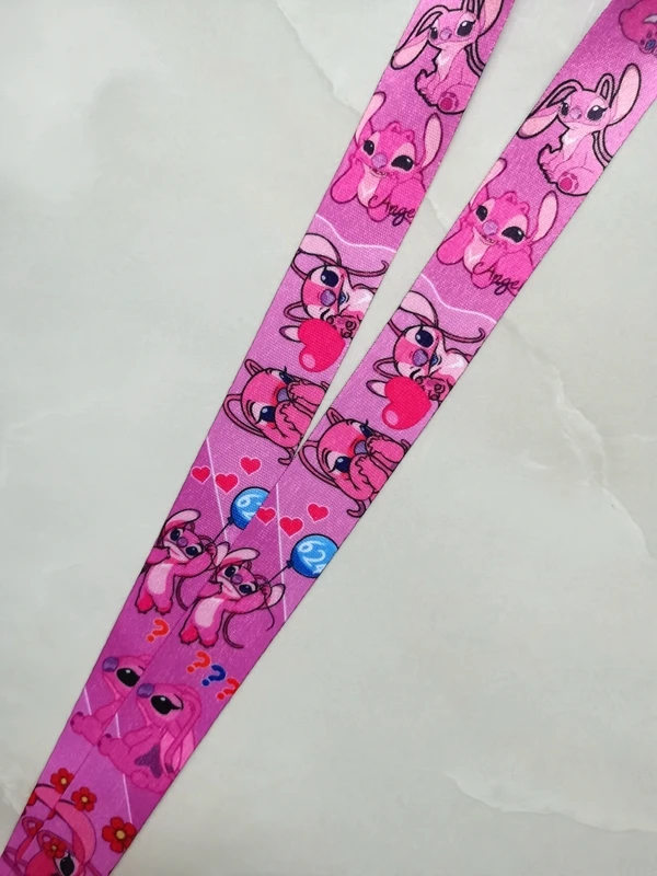 New 1 pcs Disney stitch  Lanyards Keys Neck Strap For Card Badge Key Chain Lanyard Key Holder DIY Hang Rope Keyrings