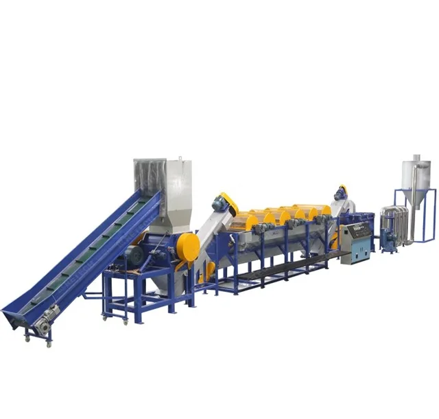 Complete Plastic Recycling Crushing Washing Line for Plastic HDPE, PP, ABS Scrap Processing Plant PET Recycling Production Line