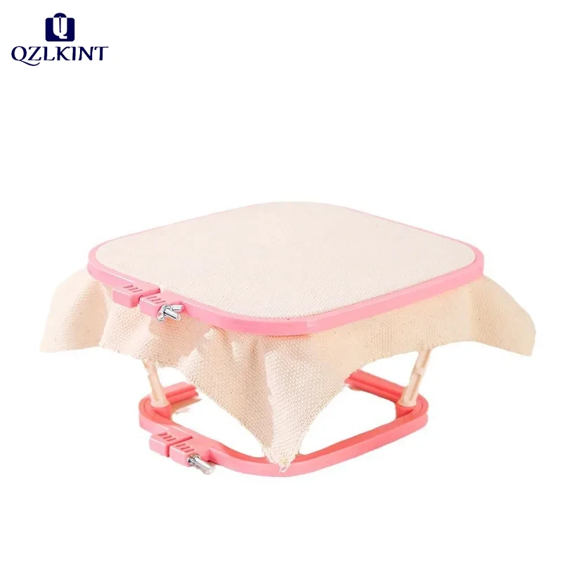 

1 piece of desktop double-layer cross-stitch frame, adjustable integrated ABS embroidery hoop, embroidery tool
