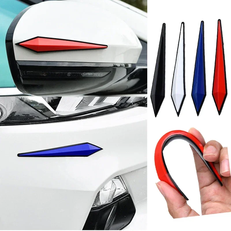 

4pcs Car Antis-scratch Door Protective Sticker Body Bumper Anti-collision Protection Rearview Mirror Edge Guard Rubber Strip
