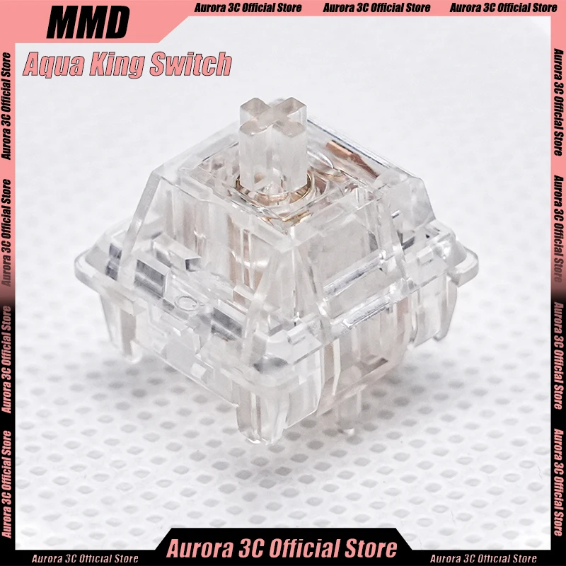 Mmd Aqua King Switch Linear Switch 37g للوحة المفاتيح الميكانيكية للألعاب 55g Factory Lubed 62g 50m طويل الربيع PC