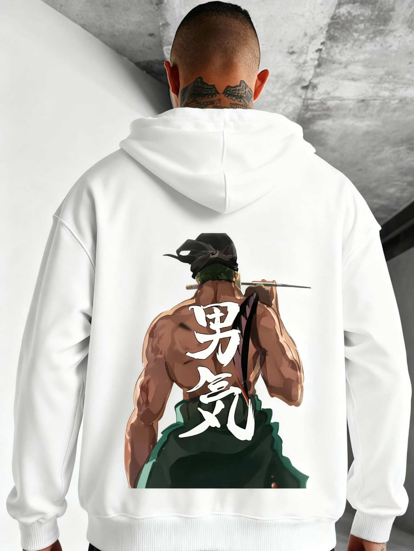 شعبية مانغا قطعة واحدة رورونوا زورو الرجال هوديي القطن اللياقة البدنية ريترو الشارع فضفاض كبير المرأة قصيرة الأكمام عادية Y2K