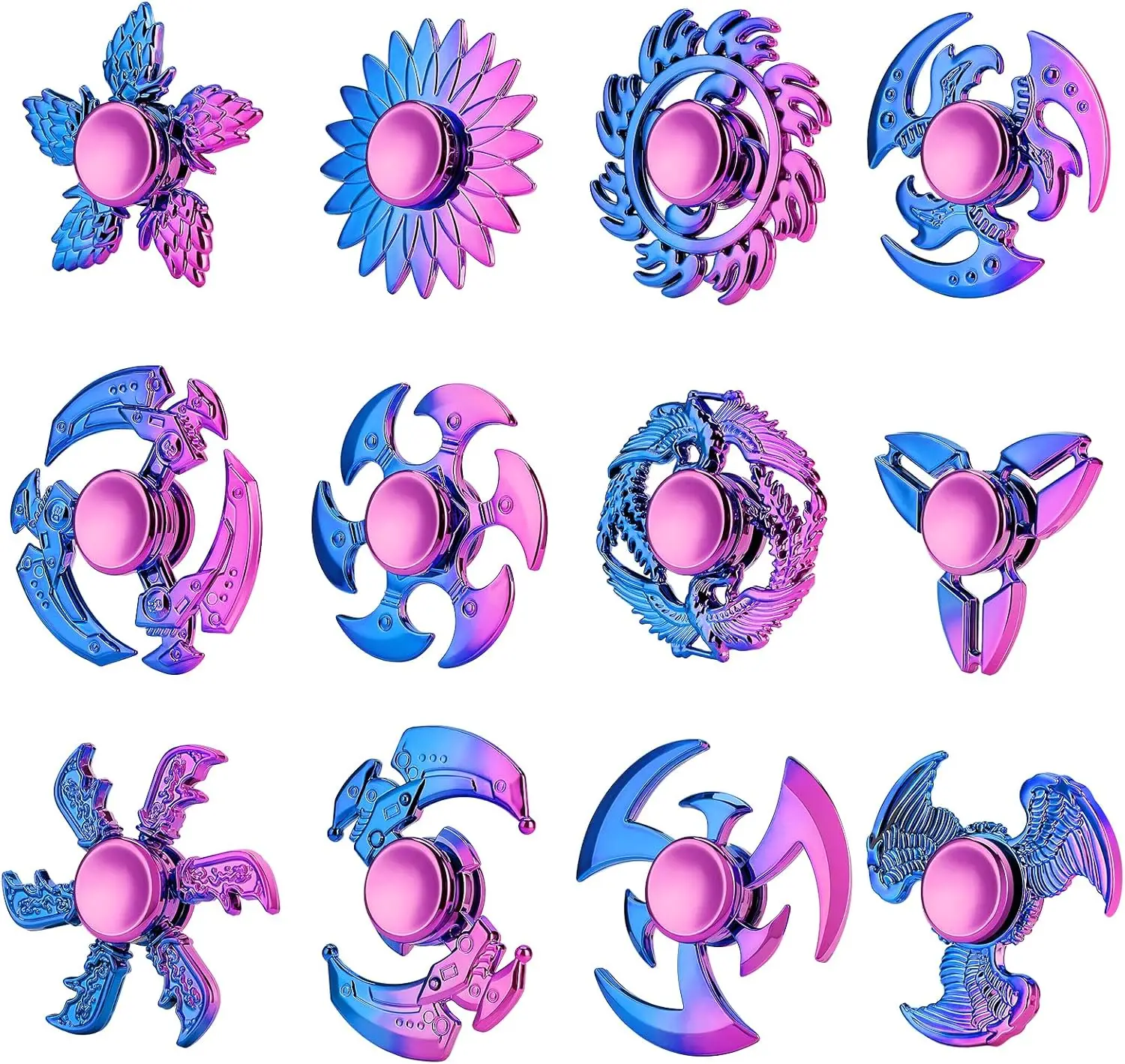 

Набор из 12 спиннеров для детей и взрослых, сенсорные игрушки для снятия стресса, призы для класса оптом