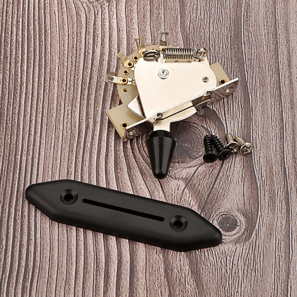 

Guitar Switch Accessories Electric Pickup Selector 5 Way Toggle Lever Cover Plate Zinc Alloy
