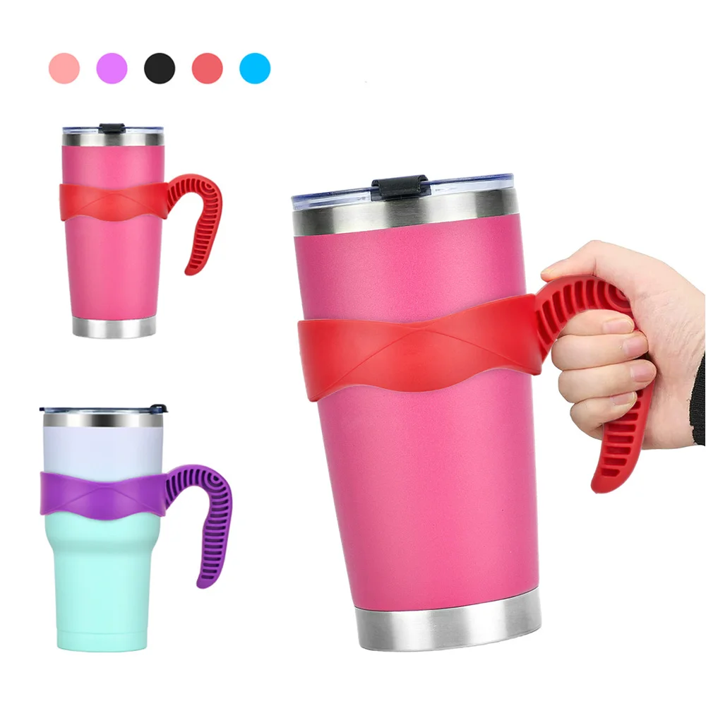 20/30oz Tumbler Handle Water Thermos Bottle Holder Travel Drinkware Holder Coffee Cup Portable Insulated Bottles Accessories