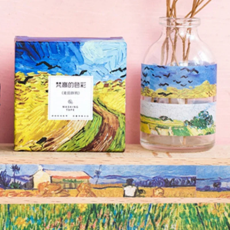 1 لفة ألوان سلسلة شريط زخرفي مجلة مجمعة سجل القصاصات الكولاج لتقوم بها بنفسك شريط العنصر الصغير الزخرفية #6