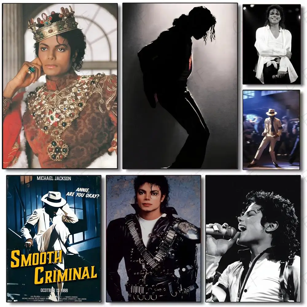 M-Michael Jackson Poster Poster Painting Wall Art Mural for Living Room Home Decor and Gifts