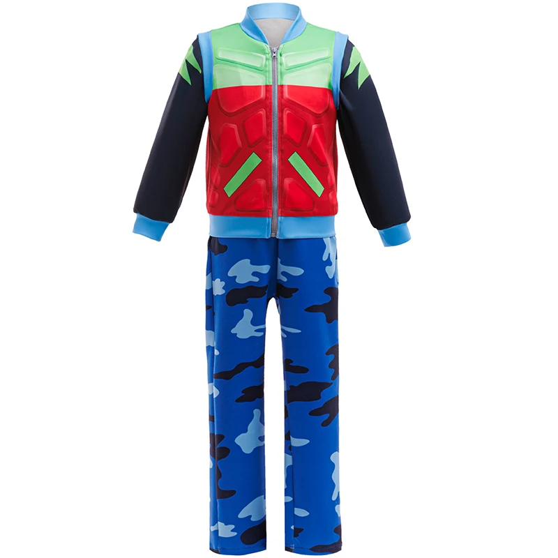 New boys' set long sleeved patchwork top+long pants two-piece set suitable for stage performances of 2-year-old boys