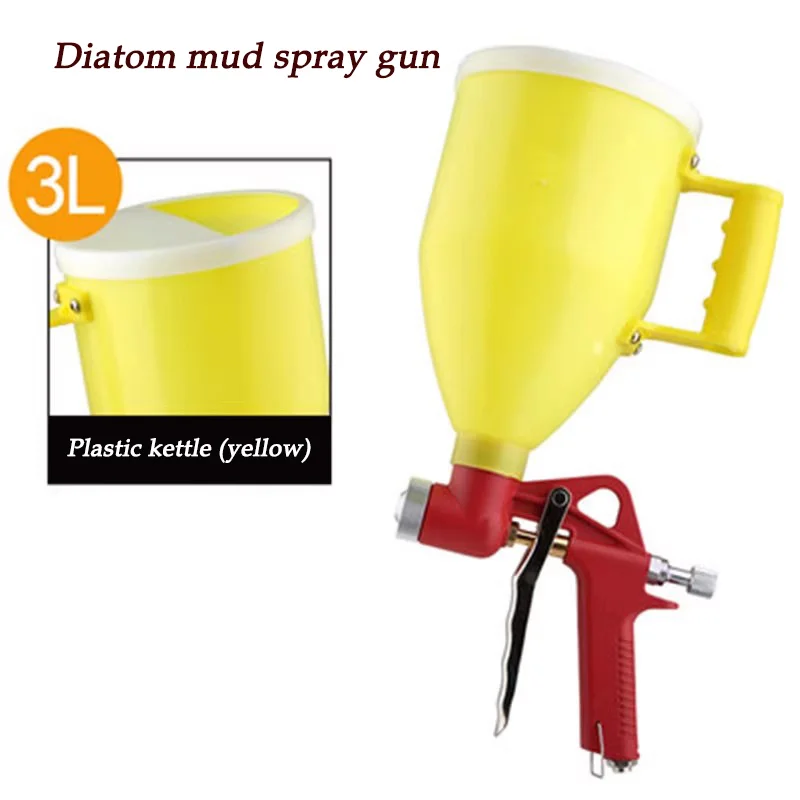 

Diatom mud spray gun Coating ejector Exterior wall Stone paint Spray gun Putty Spray kettle Genuine stone lacquer