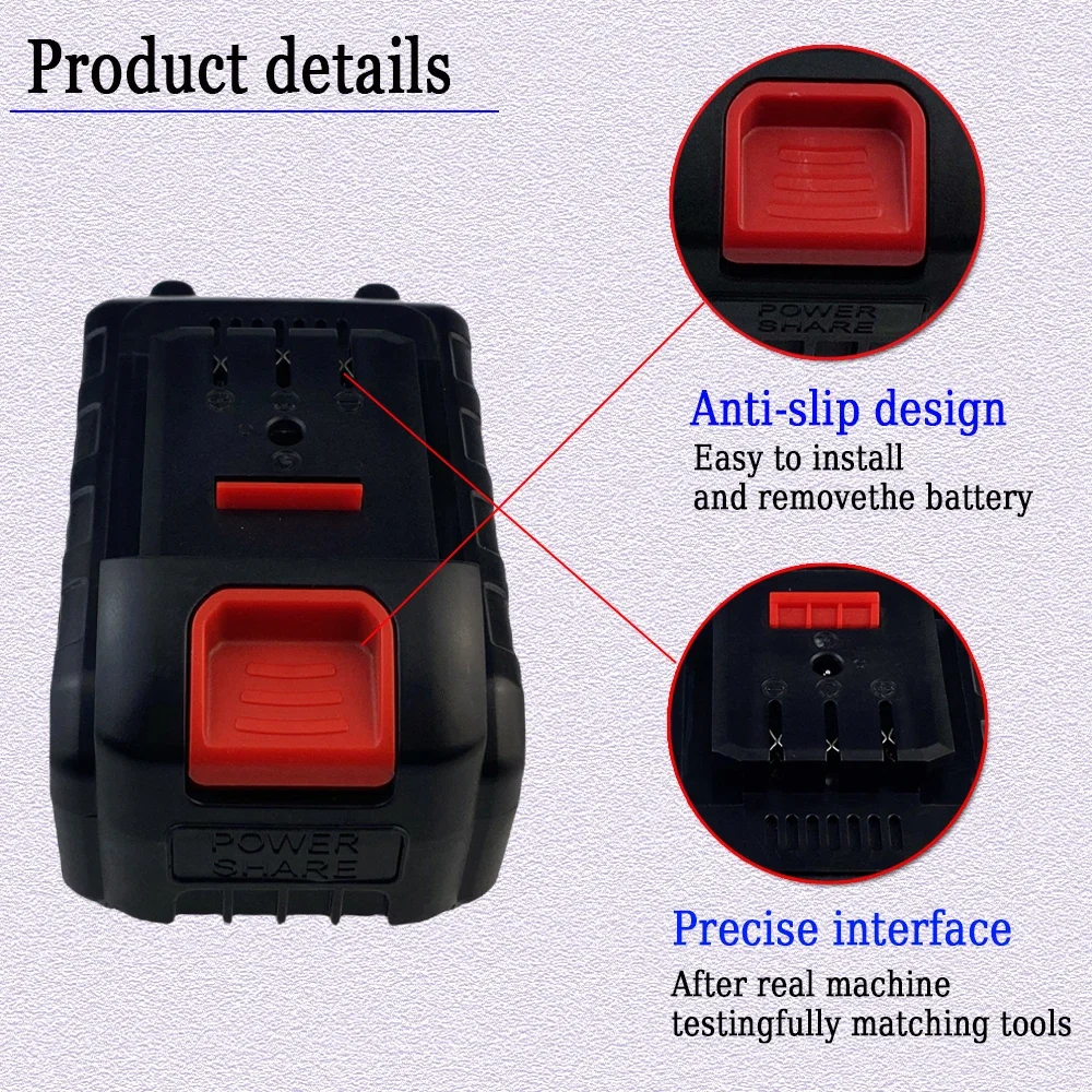 Per Dayi 21V 6000mAh Power Tool batteria al litio ricaricabile chiave elettrica a batteria chiave a percussione per auto