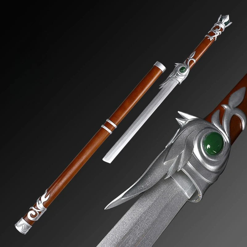 

107cm/42.13in Badguy Wooden Practice Sword Katana With Sheath Model Props Anime Peripherals Collectible Cosplay Outdoor Toy Gift