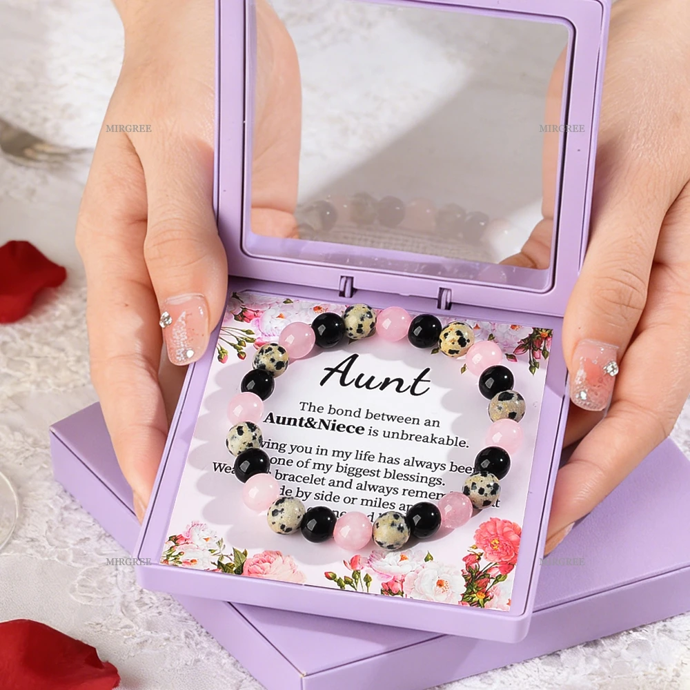 1pc Niece Gift Aunt Bracelet, Suitable for Birthdays, 2026 New Year's Love Jewelry, A Thoughtful Gift To Convey Blessings
