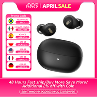 QCY HT07 ANC Wireless Earphones 40dB Noise Cancelling TWS Earbuds 6 Mic AI HD Call Bluetooth 5.2 HiFi Headphone 32H Playback