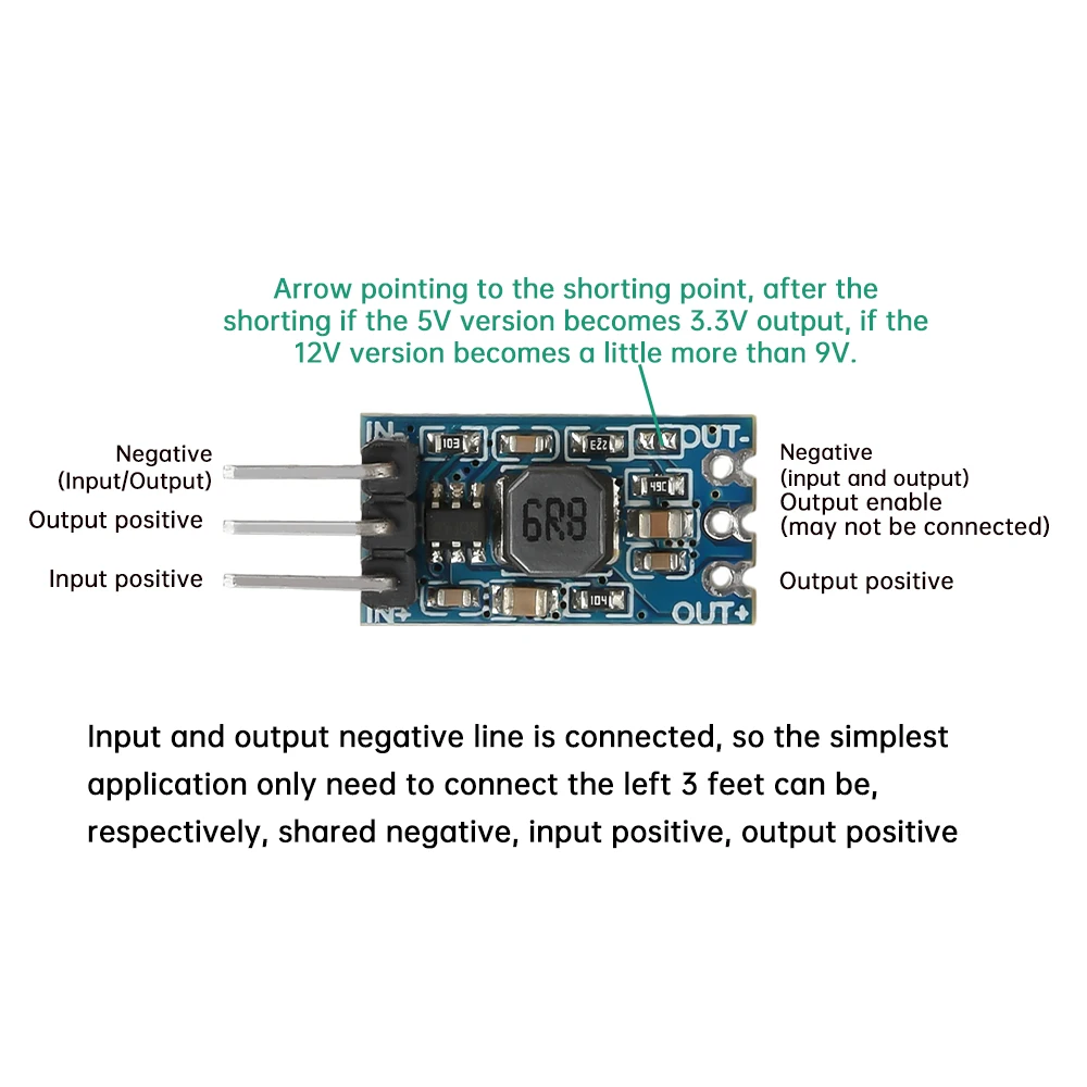 5pcs DC-DC Buck Module Mini Step-down Converter Power Module 5-40V to 5V/12V Power Adapter