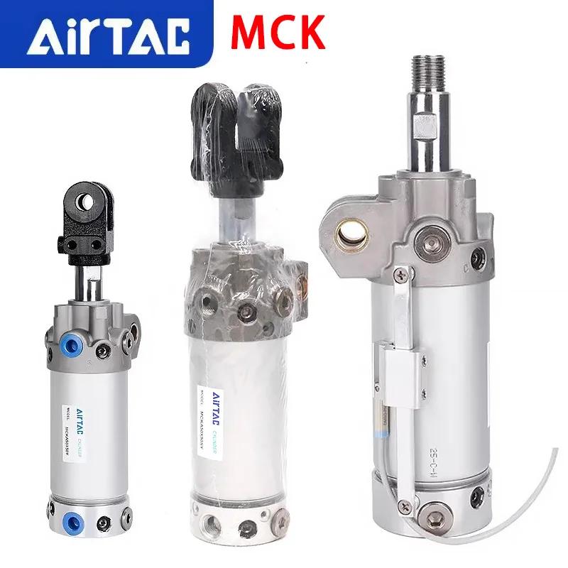 AirTAC MCK Series Stainless Steel Dust Ring Welding Clamping Air Cylinder MCKA/MCKB40/50/63/MCK80 Stroke 50 75 100 125 150mm-S-Y