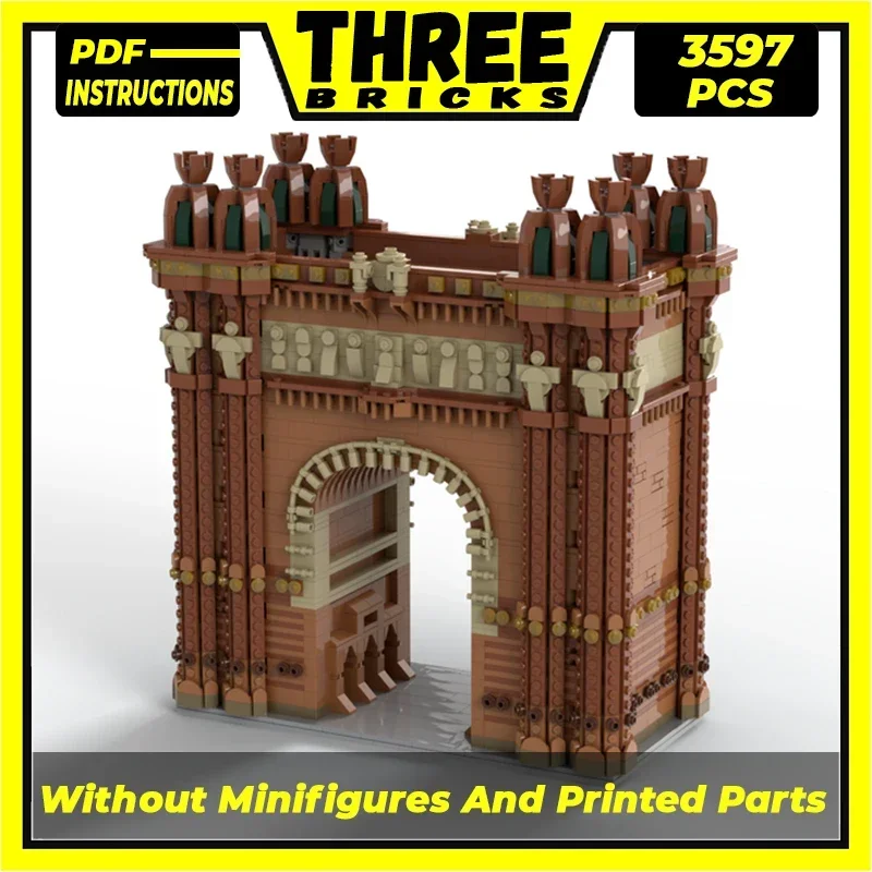 City Street View Model Moc Building Bricks Barcelona Monument Technology Modular Blocks Gifts Christmas Toys DIY Sets Assembly