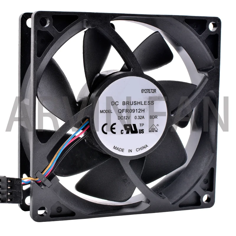 

Brand New Original QFR0912H 9cm 92mm Fan 9225 DC12V 0.32A FX8350 4-wire CPU Cooler Cooling Fan