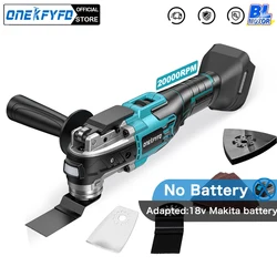 Oscilação sem escova elétrica 6 speed trimmer viu máquina de energia de renovação multi-função para makita 18v bateria
