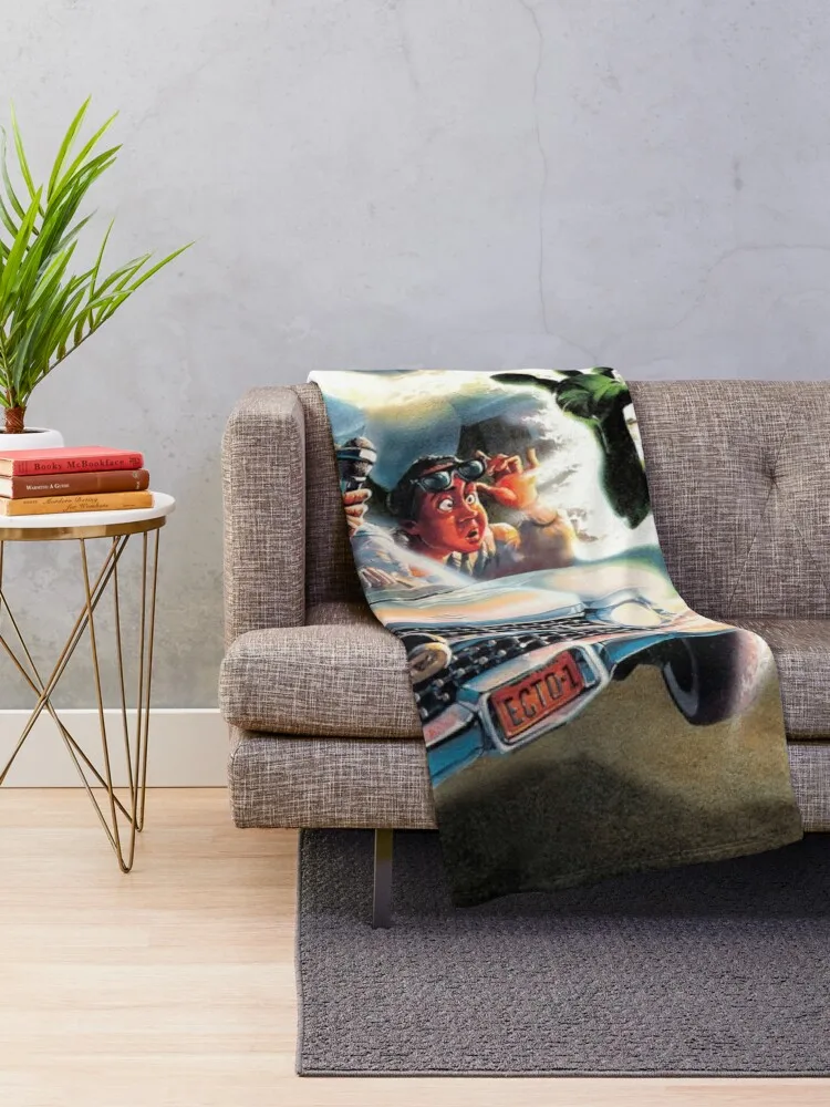 The Real Ghostbusters Classic Artwork Throw Blanket For Decorative Sofa Soft Plush Plaid Blankets