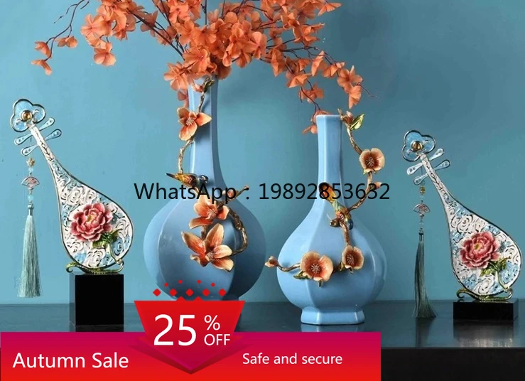 

Entrance Hallway Ancient Style Ornament Art Decoration Office Pipa Display