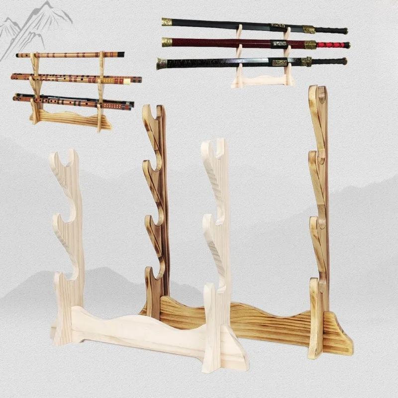 5-layer Katana Sword Shelf Japanese Samurai Sabre Storage Rack Flute Katana Sword Display Stand Knife Bracket Home Organizer