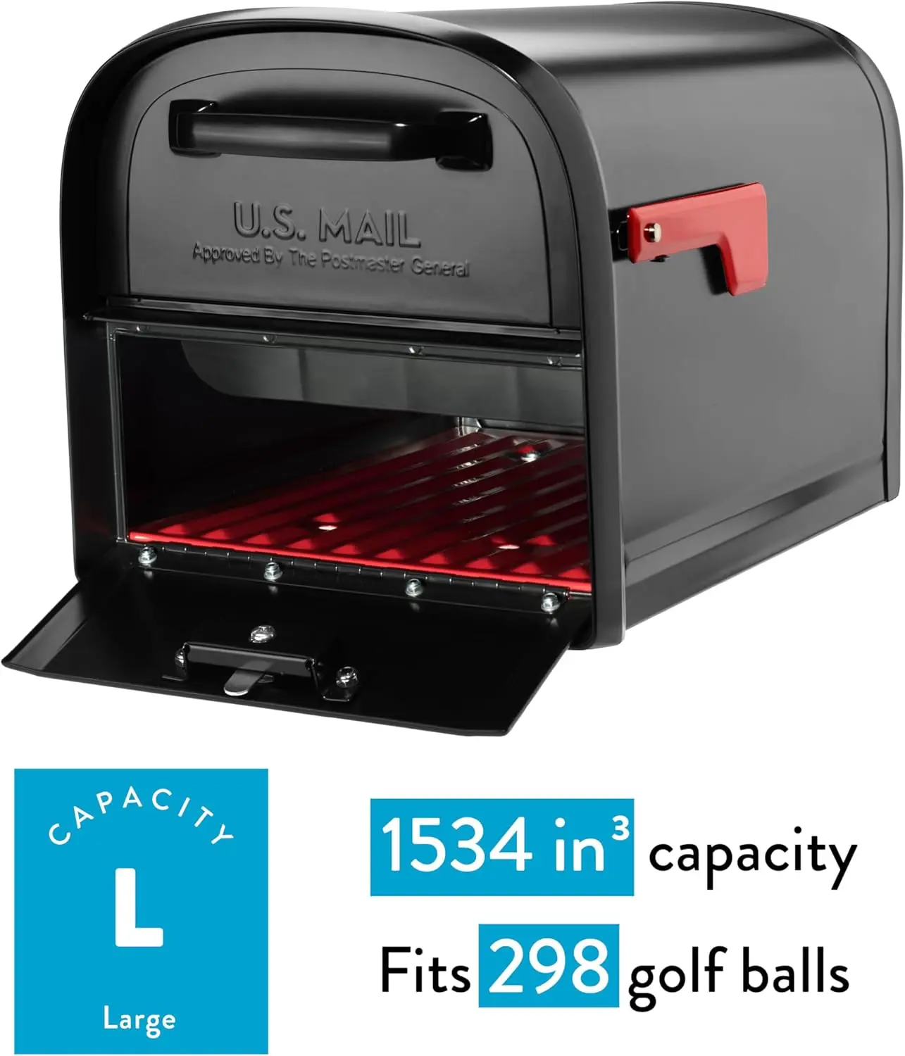 

6300P-10 Locking Parcel Mailbox, X-Large, Pewter