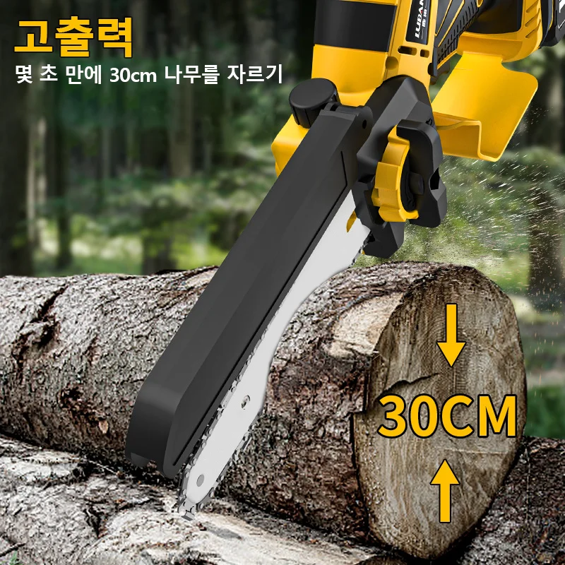 EDOG فرش 8 بوصة منشار كهربائي التلقائي مزيتة يده حديقة تشذيب بالمنشار أداة نجارة لدبوس بطارية ديوالت 20 فولت #4