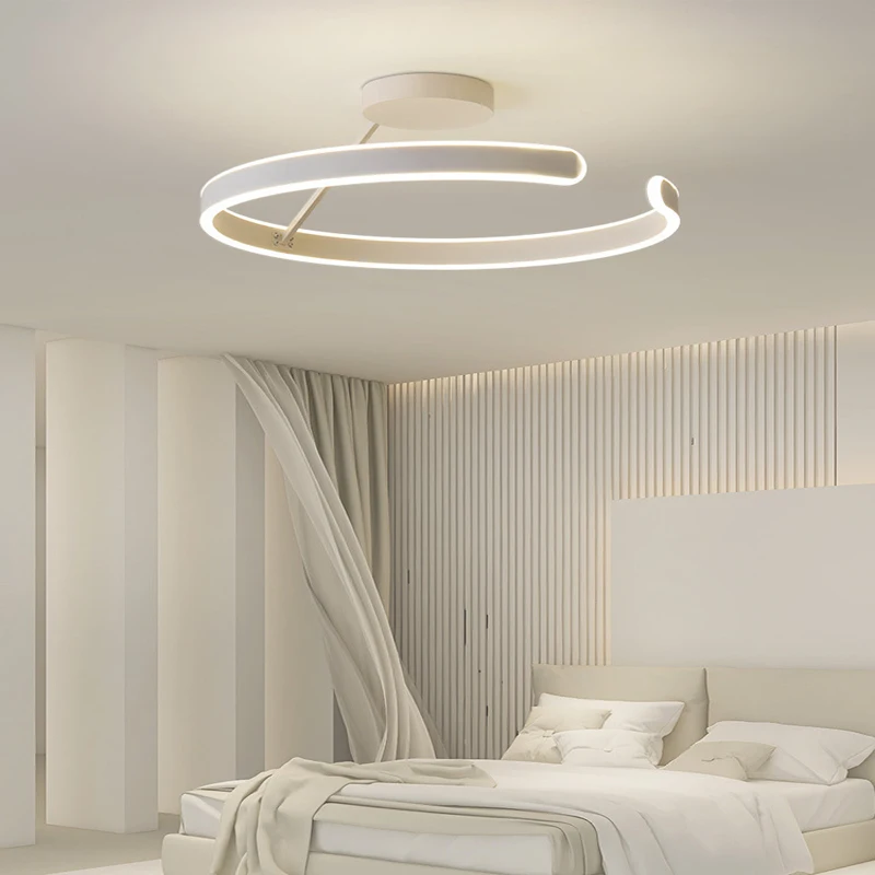 

2024 New Modern Minimalist Bedroom Balcony Chandelier Home Lighting Dimmable Living Room Dining Room Ceiling Chandelier