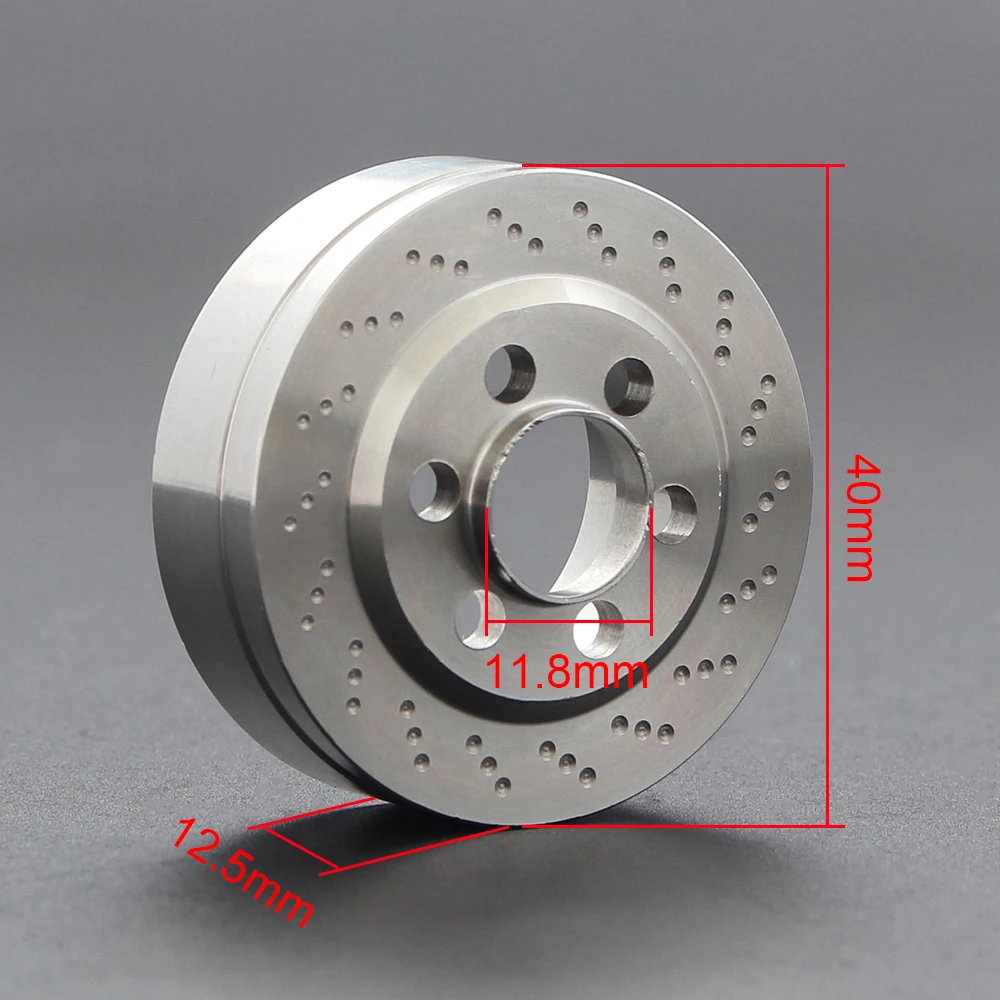 2PCS Brass Brake Disc Weights for 1.9 2.2 inch Vanquish Beadlock Wheels Axial Capra Wraith SCX10  TRX4 TRX6 Counterweight