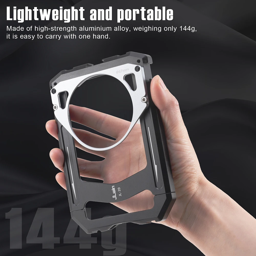 

FOTGA Universal Smartphone Metal Cage Phone Cage Video Rig Kit For 67mm Filter Dual Side Handles Stabilizer For Filmmaking Video