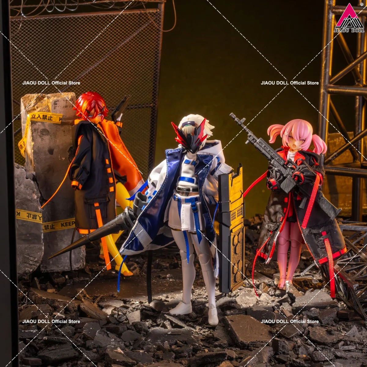 1/12 Schaal Knappe Losse Vrije tijd Capuchon Korte Rok Enkellaars Accessoires Set Model Fit 6 inch Action Figure Body Poppen