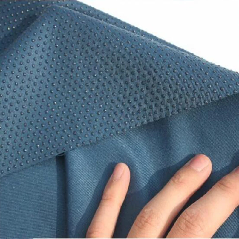 Good Indigo Anti Slip Fabric Drip Molding Adhesive Chemical Fiber Fabric Sewing Material DIY Bathroom Anti Slip Mat/Yoga Mat