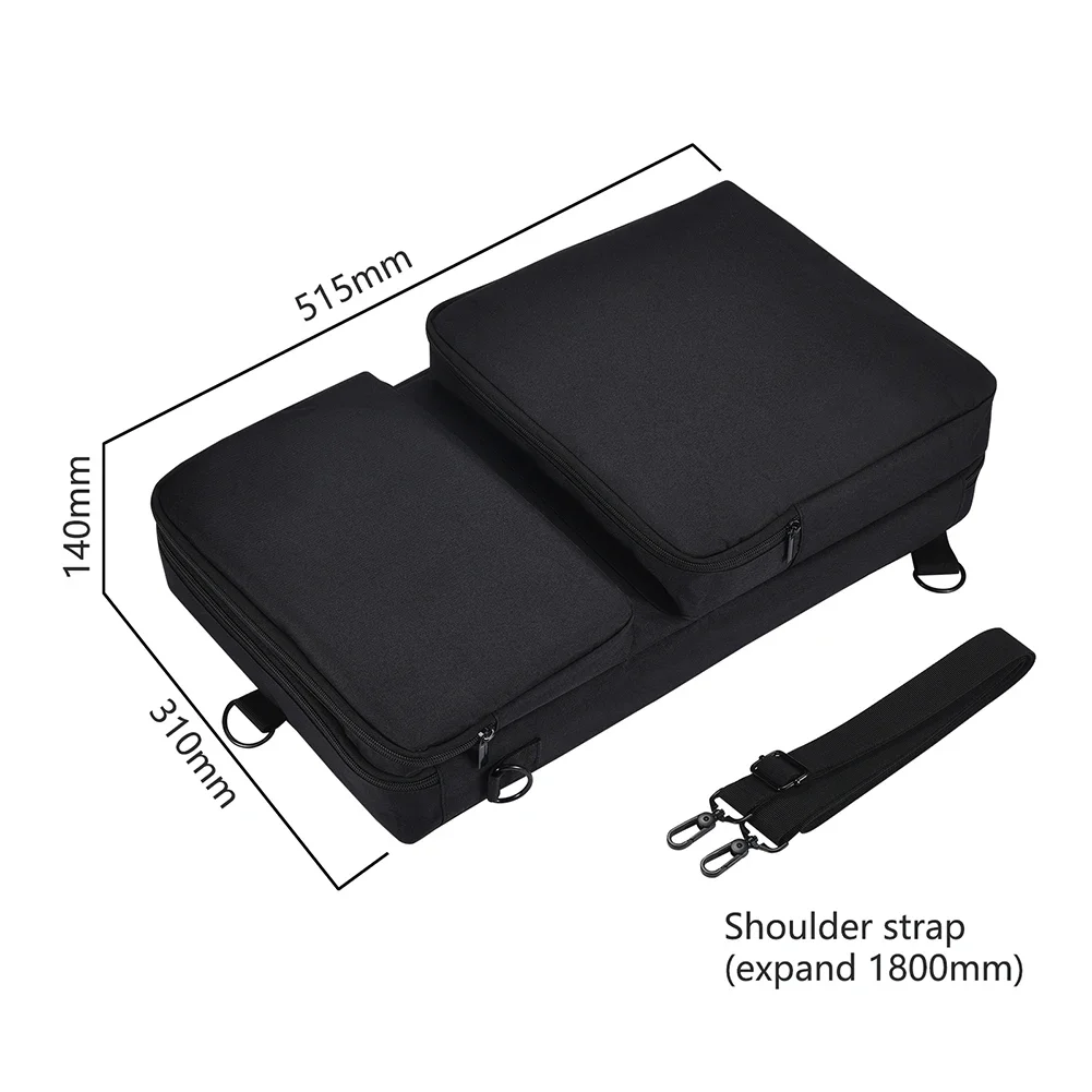 Portable Turntables Protective Case Dustproof Carrying Storage Bags with Sholder Strap Accessories for Pioneer DDJ-400 DDJ-FLX4