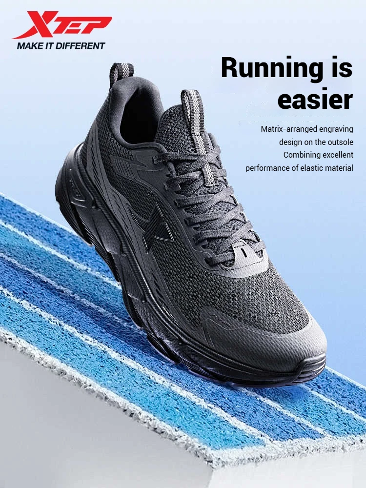 Xtep Cross-country Running Shoes for Men 2025 Spring Balanced Shock-absorbing Non-slip Wear-resistant Sport shoes 875119110018 image 4