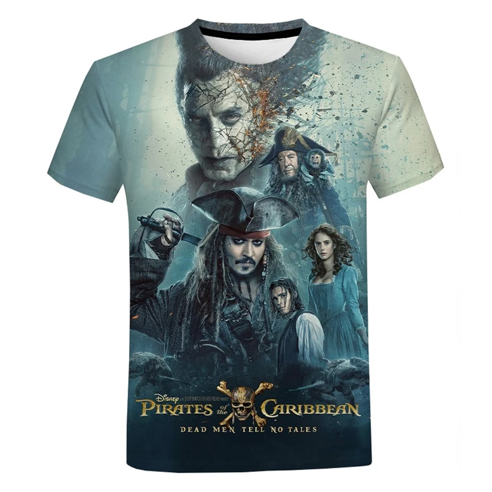 2026 Karibik-Piraten 3D-gedrucktes T-Shirt für Herren und Damen – Modisches Freizeit-Streetwear für den Sommer – Detail 4