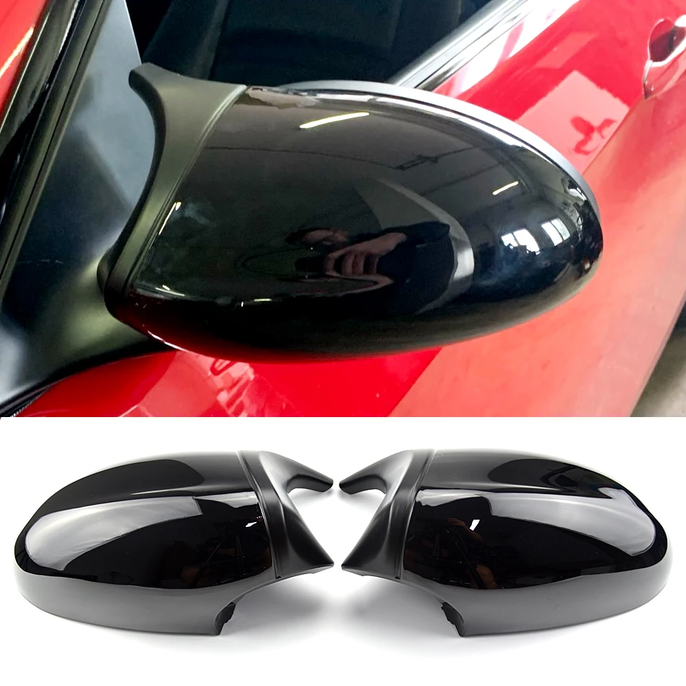 

1pair For BMW 1 3 Series E87 E81 E82 E90 E91 E92 E93 Rear View Side Case Trim ABS Carbon Fiber Style Car Rearview Mirror Cover