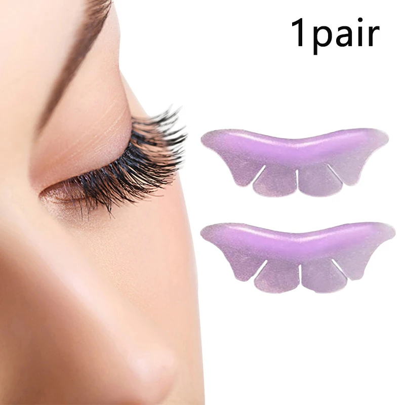 1 par de almohadillas de silicona para levantamiento de pestañas, permanente de pestañas de mariposa, rizador 3D, parches para ojos, herramientas aplicadoras, accesorios de extensión de pestañas